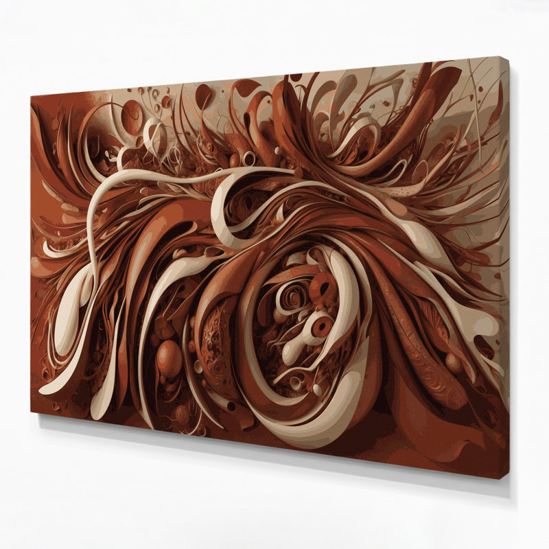 Art mural sur toile Biomorphic Abstraction 8, H 11 po x l 14 po