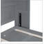 Grand lit escamotable mural avec armoires, gris-359348509