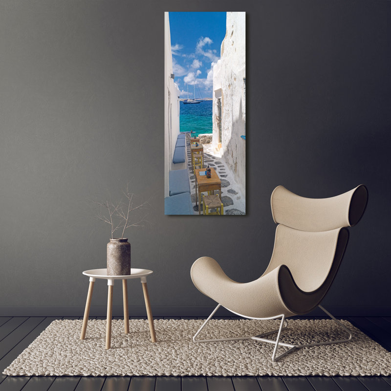 Greek Streets - Wrapped Canvas Print