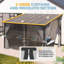 Pergolas murales avec rideaux et filet Lean-To-122684184