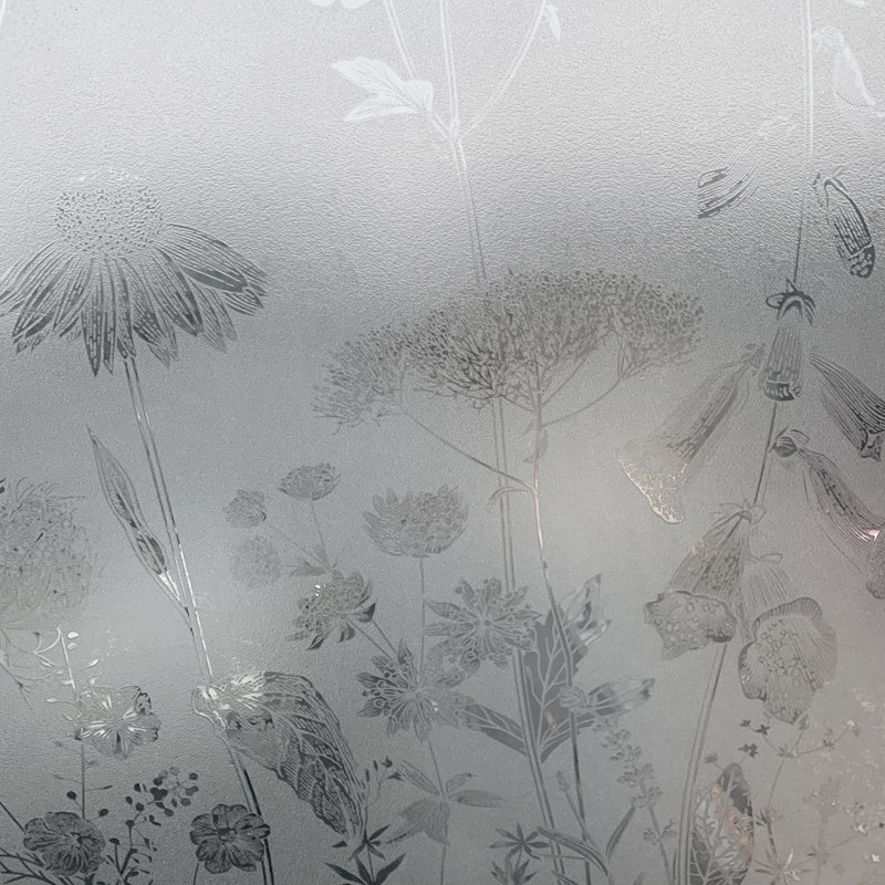 Adhésif décoratif fenêtre en verre gravé Thistle Imitation