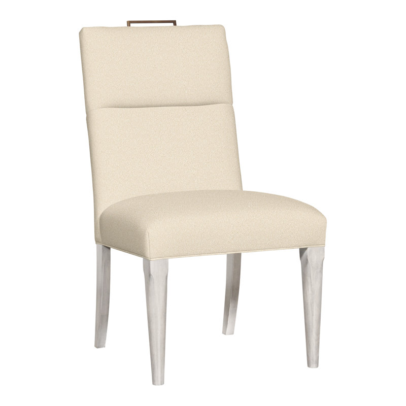 Thom Filicia Home Fabric Tight Back Side Chair, Casa Blanca, Kimoni Natural