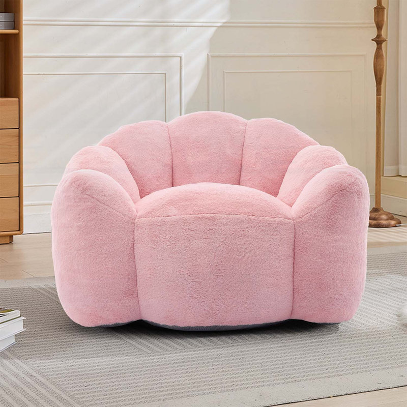 Fauteuil à billes Lotus, aucun assemblage requis, Rose