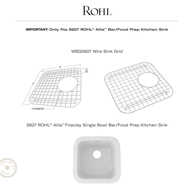 Allia™ 13" x 13" Sink Grid, Stainless Steel