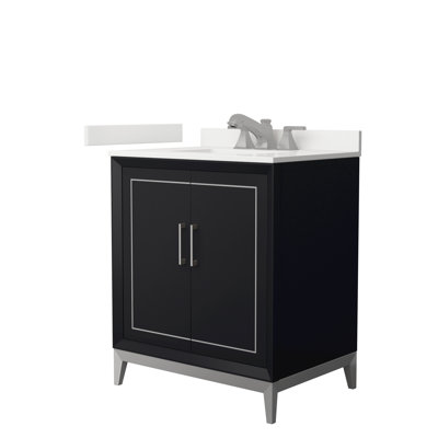 Ensemble de meuble-lavabo simple 30 po avec plateau Marlena