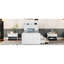 Lit en bois polyvalent avec tête de lit et prises de courant extensibles