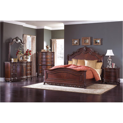 Elaia 3-2_Gweneth Cherry Sleigh Bedroom Set