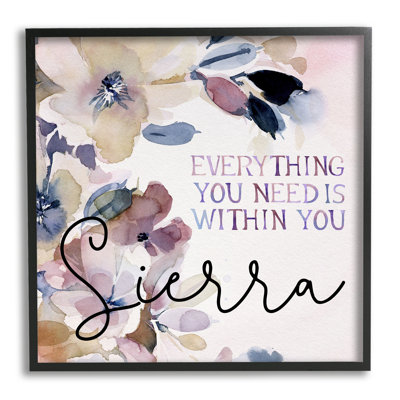 Everything You Need cmw-094 Personalized Wall Art
