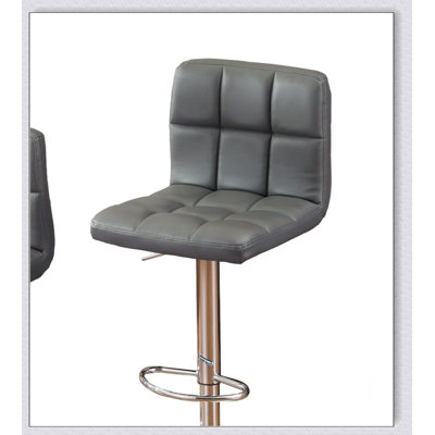 Tabouret de bar pivotant réglable en similicuir, ensemble de 2 pouces de l 17,5 po x P 17,5 po x H 35 à 43,5 po