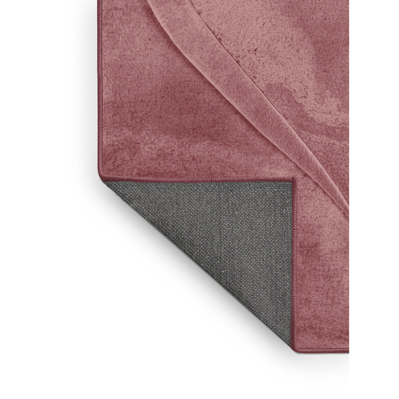 Soft Plush Finnell Valentines Modern & Contemporary Abstract Area Rug in Pink – Rose Binding, 5x7