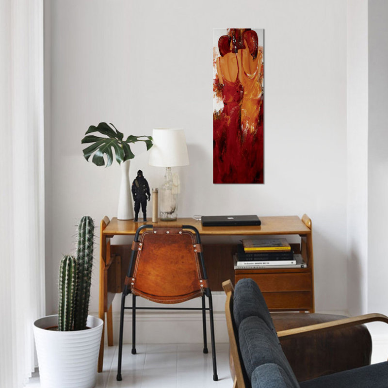 « deux », impression sur toile, H 48 po x l 16 po x P 1,5 po, Toile tendue