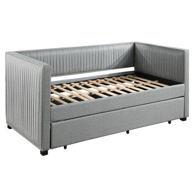 Cordero Gray Upholstered Daybed with Trundle