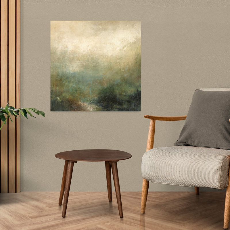 Forêt, paysage contemporain, art naturel, H 24 po x l 24 po