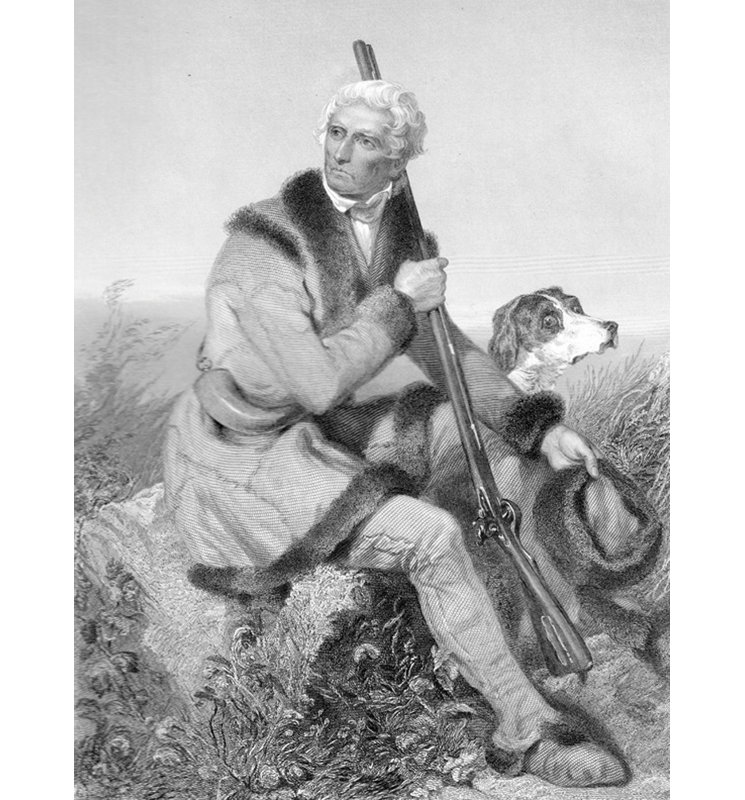 Daniel Boone, American Frontiersman, 24" H x 18" W