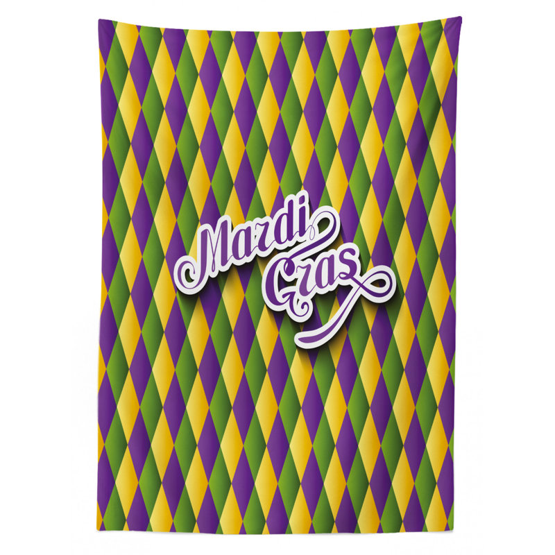 Geometric Tablecloth, 70" L x 52" W