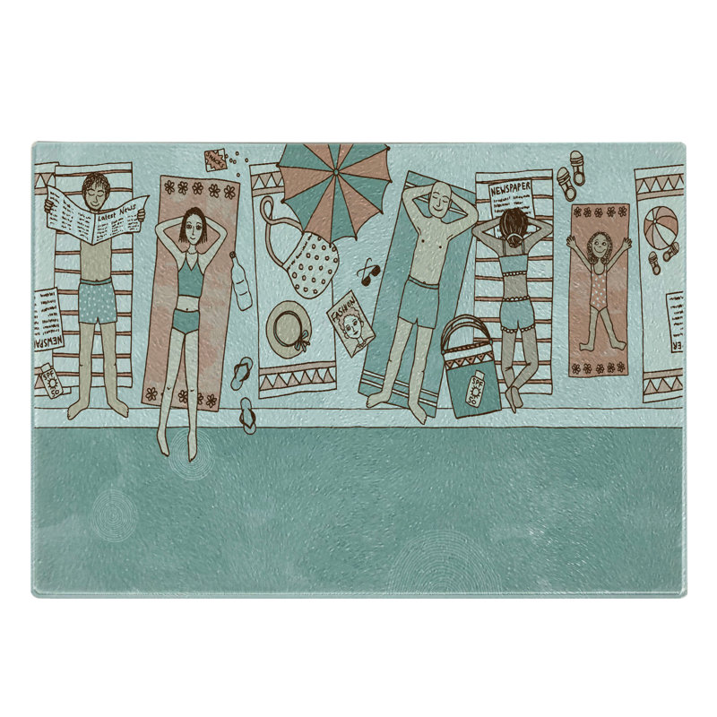 Planche à découper en verre trempé Ambesonne