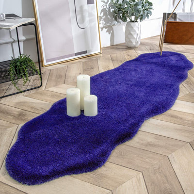 Hanora Faux Fur Washable Indoor Rug