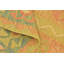 Tapis de zone en laine orange/bleu 3 pi x 5 pi one-of-kind à la main noué la new age Elland