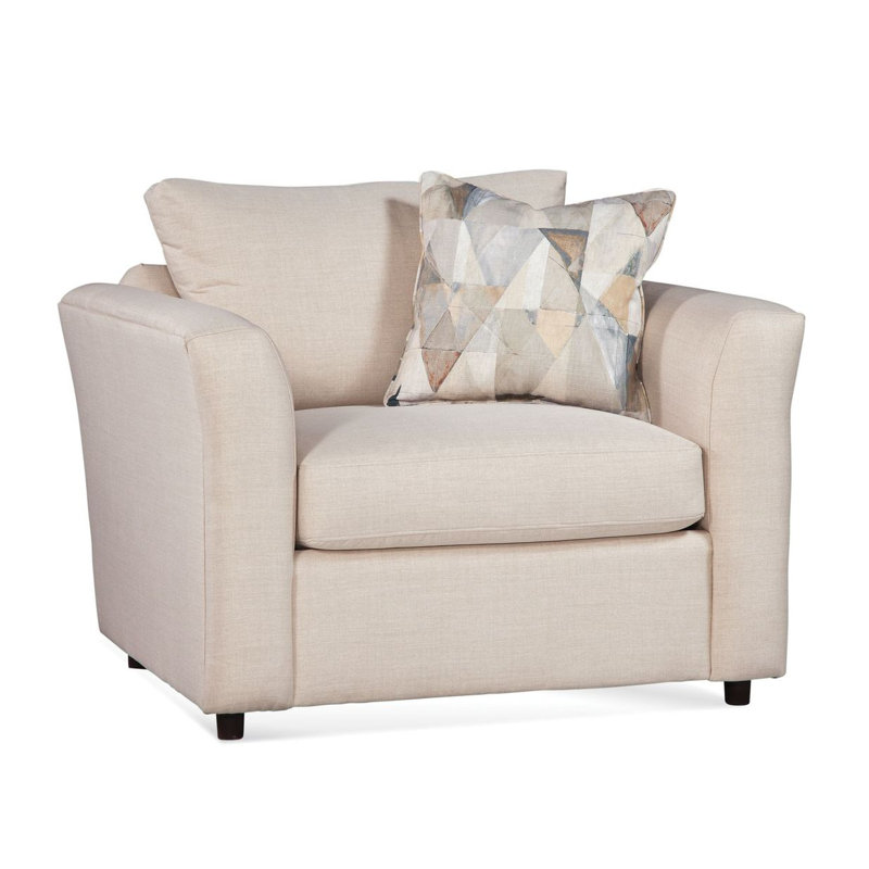 Northfield Armchair, White Performance Fabric; 0851-94