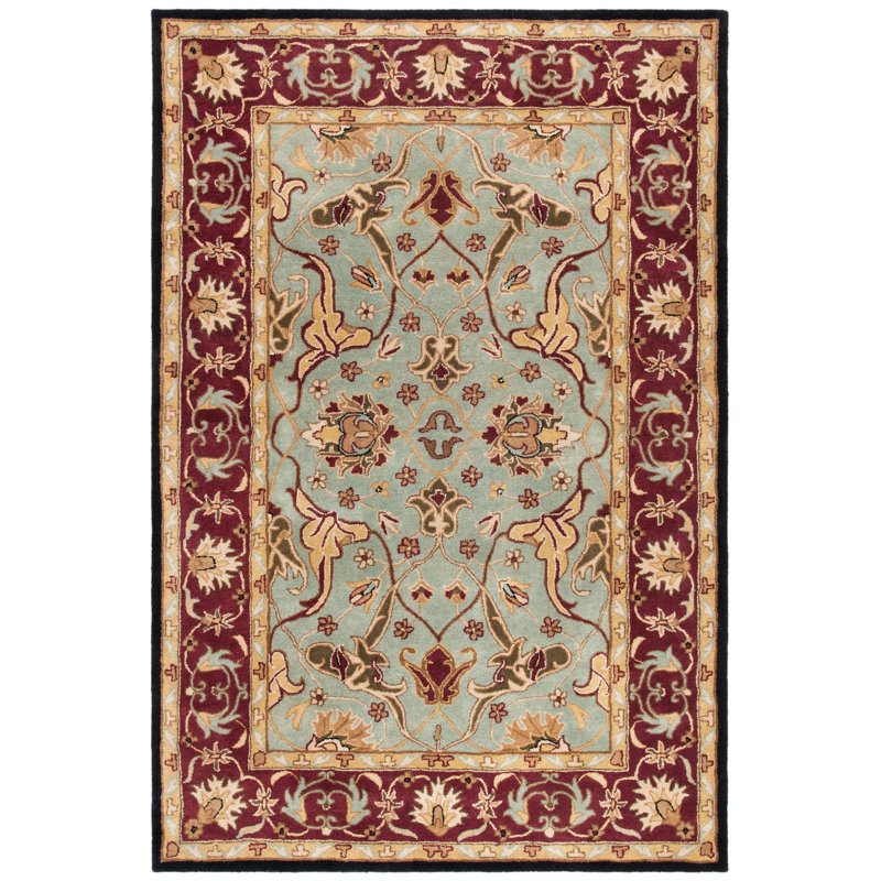 Balthrop Hand Tufted Wool Oriental Rug, Rectangle 7'6" x 9'6"