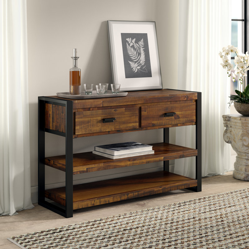 Gillianna 50'' Solid Wood Top Console Table