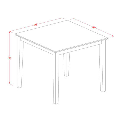 Table de bar à hauteur de bar pub pour petits espaces, 36 po x 36 po, brun