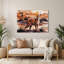 Art mural en métal «Big Cats Caracal» brun-778202196
