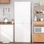 Armoire de rangement en métal avec 2 portes réglables pour garde-manger en métal-118042409