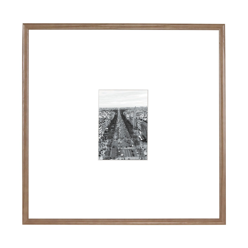 Ensemble de 6 cadres muraux en bois de frêne, Sable Tucson, 8 po x 10 po