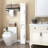 69.52" Tall Slim Freestanding 2 - Door Bathroom Cabinet With 3 Adjustable Shelves, Tip, Open Compartments, White For Bathroom, Kitchen And Study In Small Areas Of Home , Living Spaces