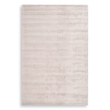 Crown Checkered Area Rug in Silver