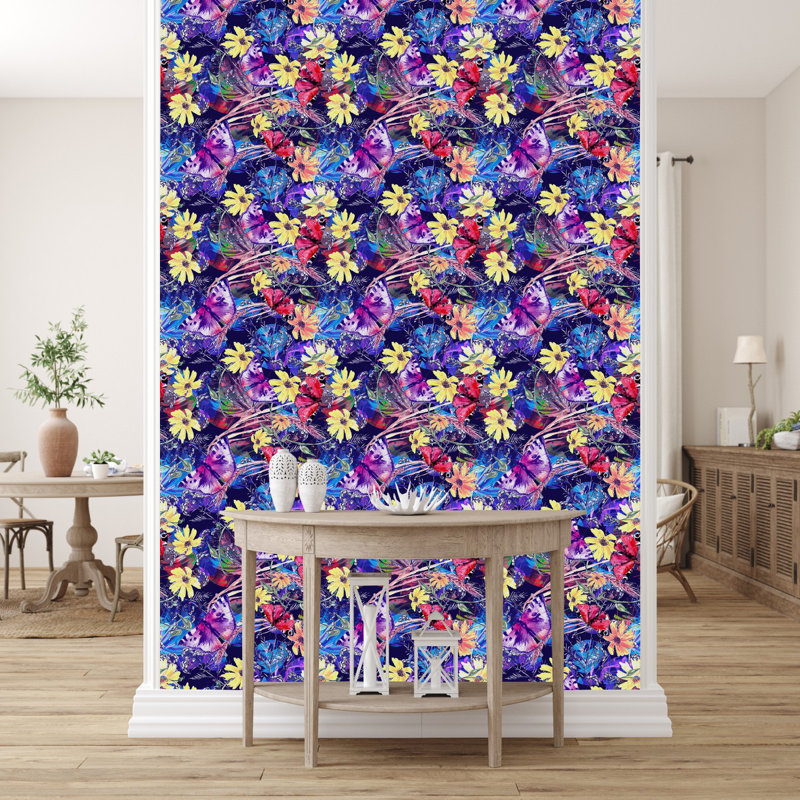 Floral Tile, 2.08' W x 10.42' L