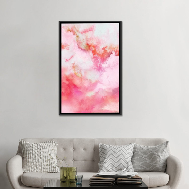 " Abstract III " by Marco Gonzalez, 26" H x 18" W x 1.5" D, Black Framed Canvas, No Mat