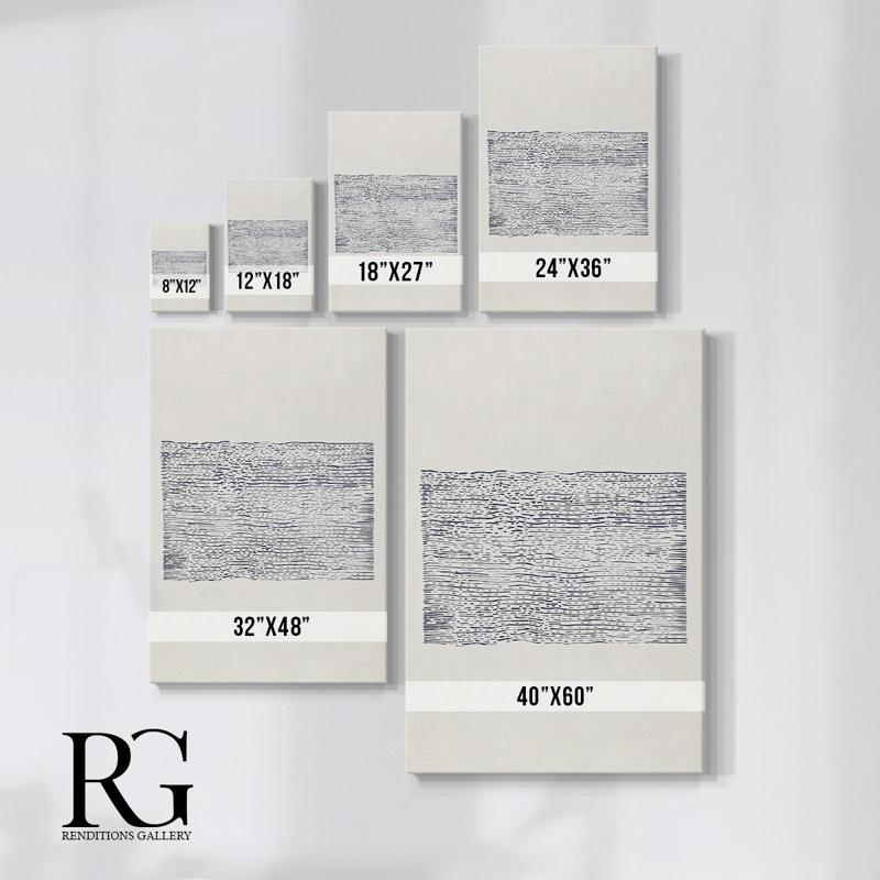Toile tendue avec châssis abstrait CDLXVI, H 18 po x l 12 po