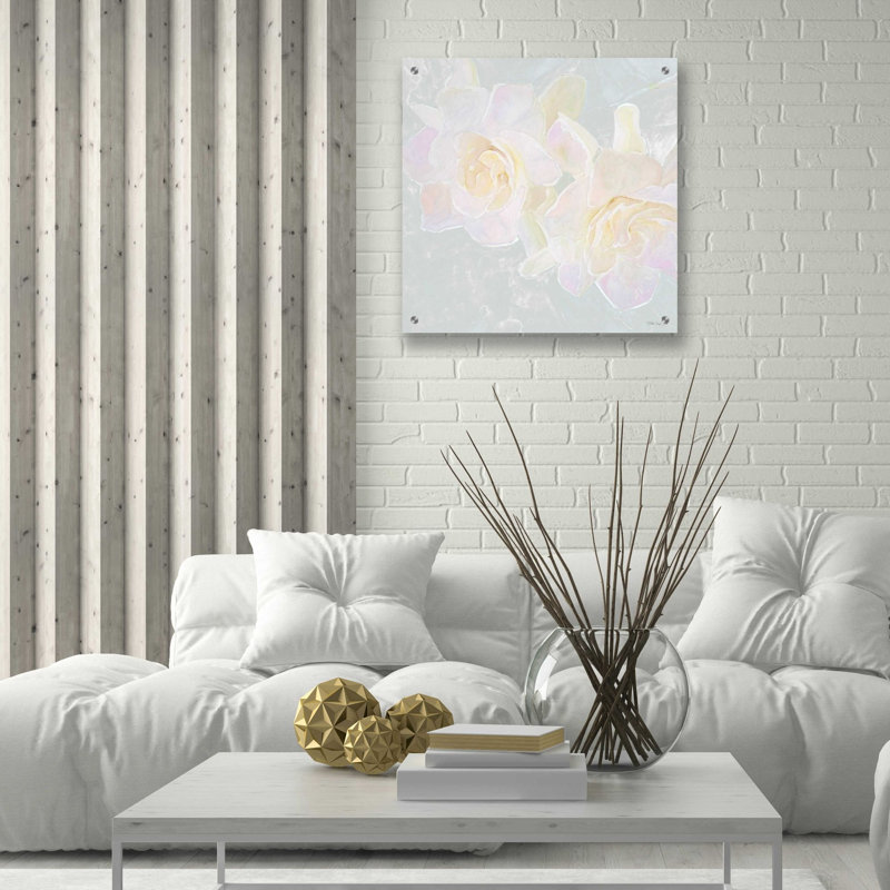 'Rose Bouquet 1' by Stellar Design Studio, Acrylic Glass Wall Art, 24" H x 24" W x 0.2" D
