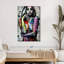 Portrait féminin, portrait féminin, ensemble urbain sur toile 3 pièces-92789763