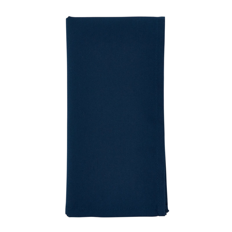Serviette 20 "Evansville, Bleu marine
