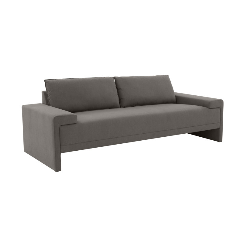 Iden Upholstered Sofa, Gray LiveSmart®, 32.25" H x 91" W x 37.1" D
