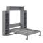Lit escamotable double avec tablettes et DEL-2091188994