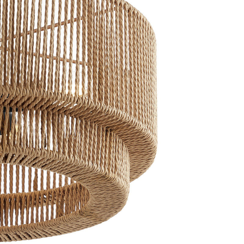 Plafonnier semi-encastré Eco - Milos - 4 lumières - l 18 po x H 11 po, L 18 po x H 11 po