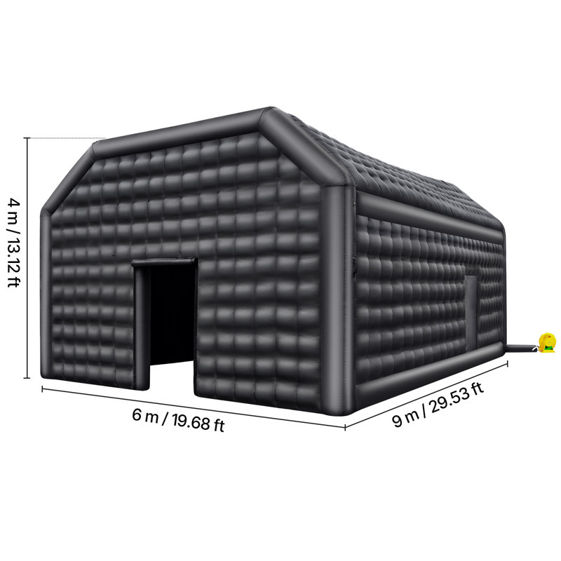 Large Black Inflatable Nightclub Party Tent with Blower