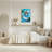 Fox Riding Shark In Bathtub Canvas Wrapped Wall Art Oil Painting Print Set Of 1-446674441