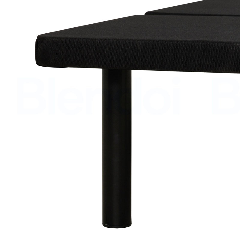 Bedroom Furniture Twin-Size Upholstered Platform Bed Base, Metal Bed Frame, Black, Twin