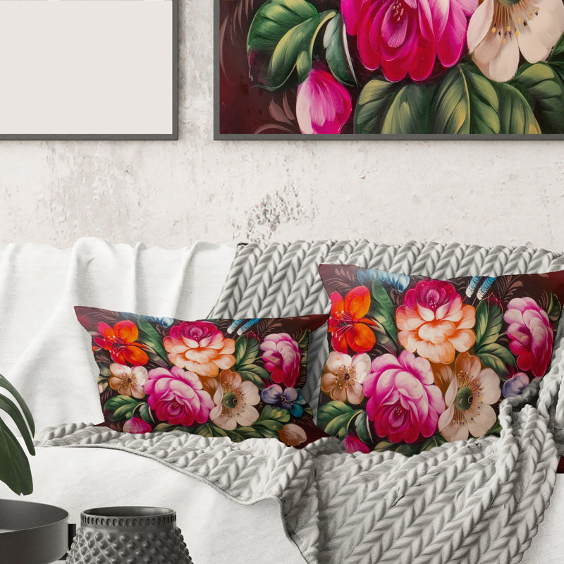 Floral Throw Pillow