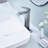 Waterfall Spout Bathroom Sink Single Handle Faucet with Pop-Up Drain (No Overflow)-115744935