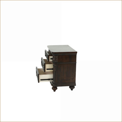 Table de chevet 2 tiroirs Traditional