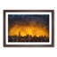 King Penguins and Orange Sunset - Picture Frame Painting Print-56704995-56704994