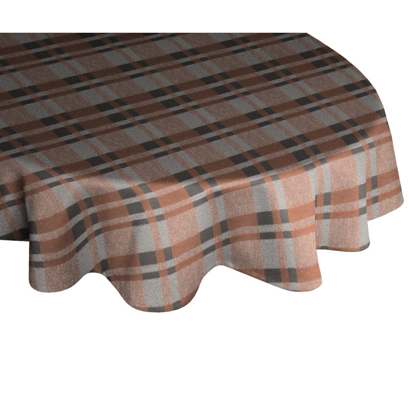 Devore Tablecloth, Brown, grey and black