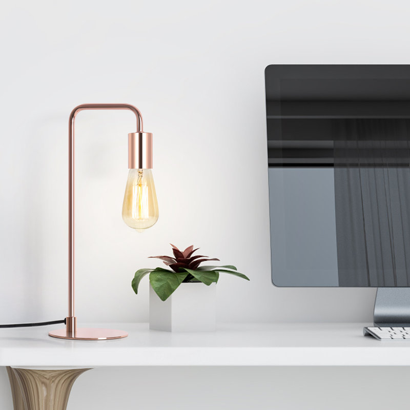 Lampe de bureau Shontee, Or, H 16,1 po x l 5,5 po x P 4,9 po