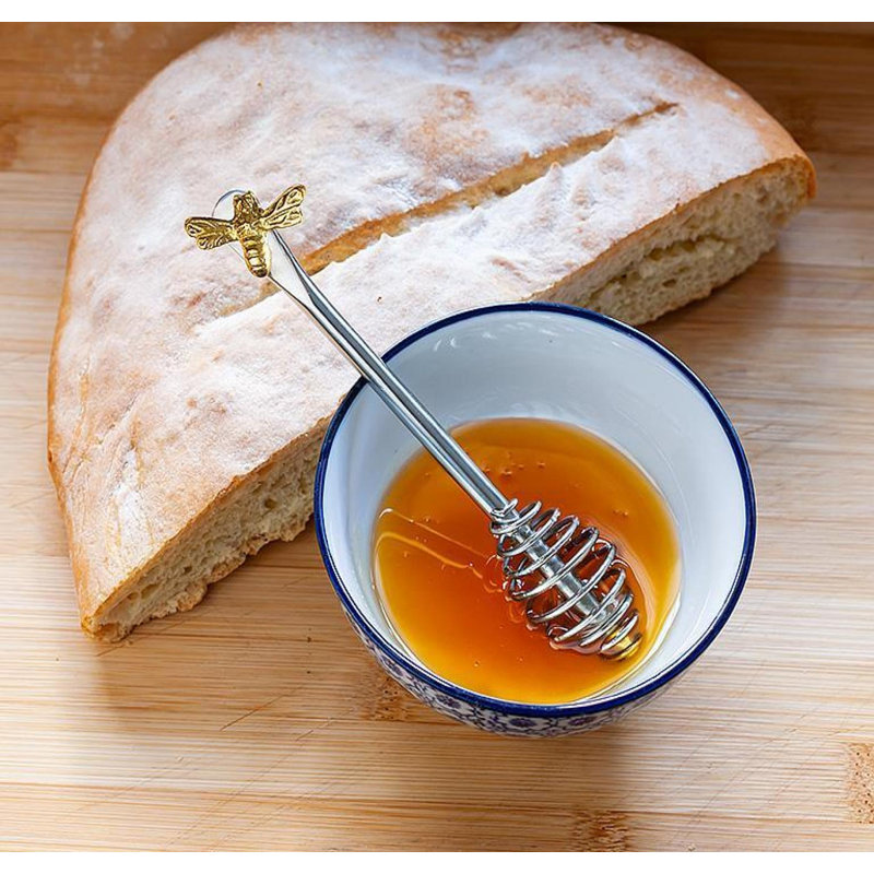 Cuillère à miel en forme d'abeille